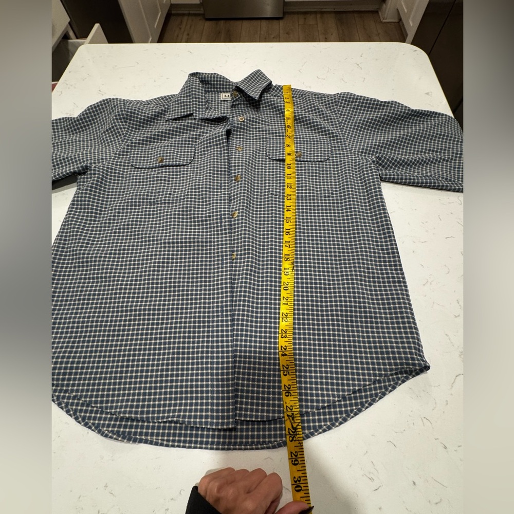 L.L. Bean Blue and White Button-Up Shirt - Picture 8 of 8